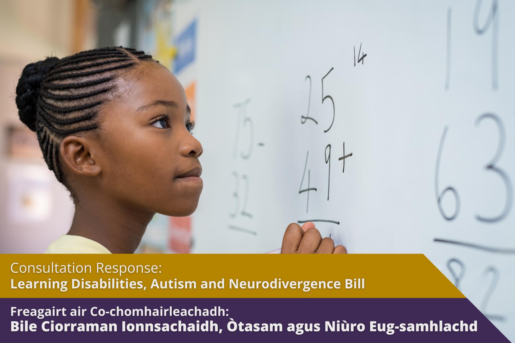 Consultation Response: Learning Disabilities, Autism and Neurodivergence Bill